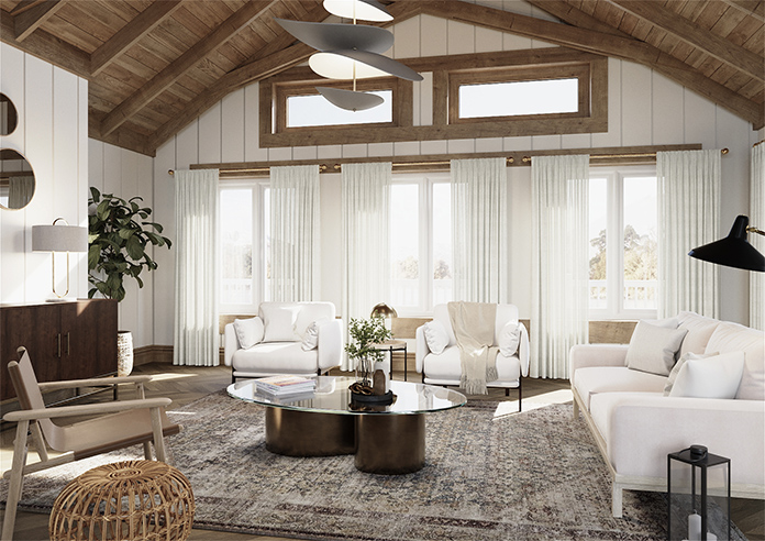 Pesaro Stripe Voile, White - Made to Measure Curtains - Image 7